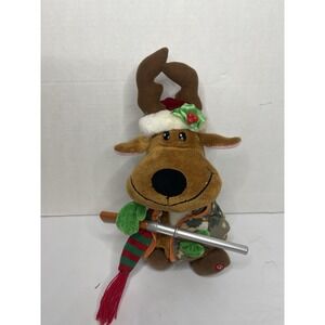 Gemmy CUSTOM Dancing Mini Hunting Reindeer Hit Me With Your Best Shot